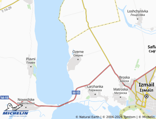 Mapa MICHELIN Ozerne - ViaMichelin