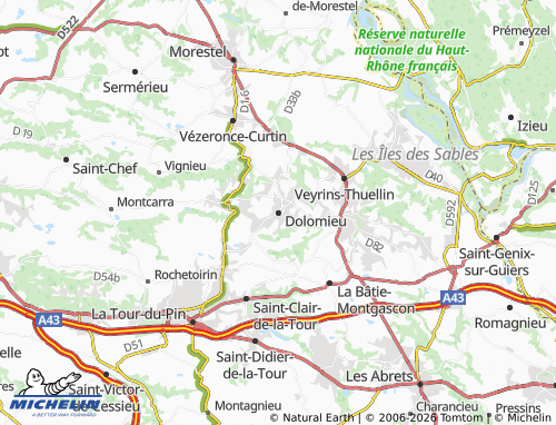 Carte MICHELIN Dolomieu - ViaMichelin