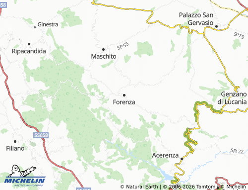 Carte MICHELIN Forenza - ViaMichelin