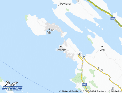 MICHELIN-Landkarte Privlaka - ViaMichelin