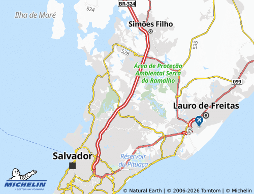 MICHELIN-Landkarte Valéria - ViaMichelin