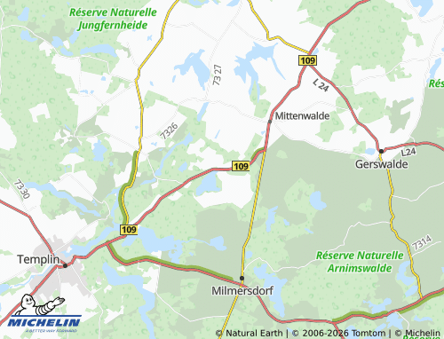 MICHELIN Petznick map - ViaMichelin