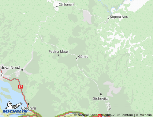 MICHELIN Gârnic map - ViaMichelin