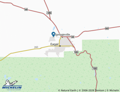 Mapa MICHELIN Eagar - ViaMichelin