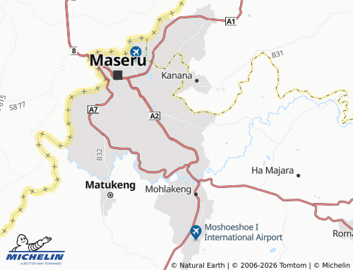 Carte MICHELIN Lithabaneng - ViaMichelin