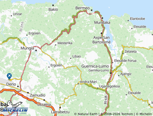 MICHELIN Jainko-Oleaga map - ViaMichelin