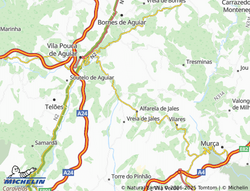 MICHELIN Campo map - ViaMichelin