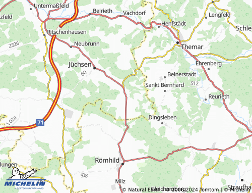 MICHELINLandkarte Exdorf ViaMichelin