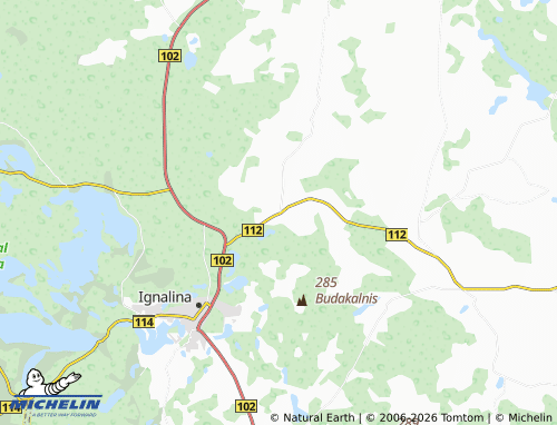 MICHELIN Vidiškės map - ViaMichelin