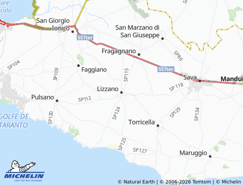MICHELIN Lizzano map - ViaMichelin