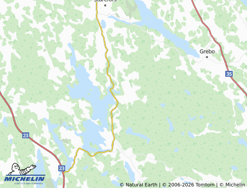 MICHELIN Bjärka-Säby map - ViaMichelin