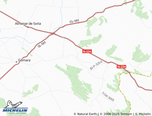 MICHELIN Torrubia de Soria map - ViaMichelin