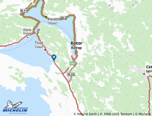MICHELIN Škaljari map - ViaMichelin