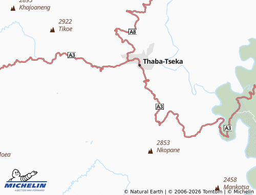 MICHELIN Ha Motsoloane map - ViaMichelin