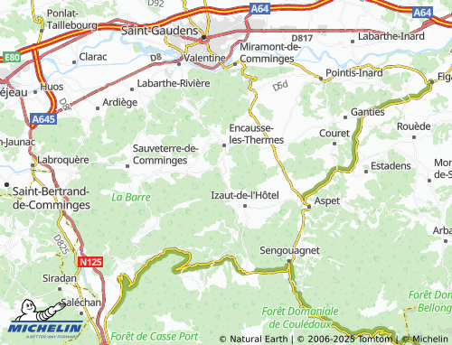MICHELIN-Landkarte Cabanac-Cazaux - ViaMichelin
