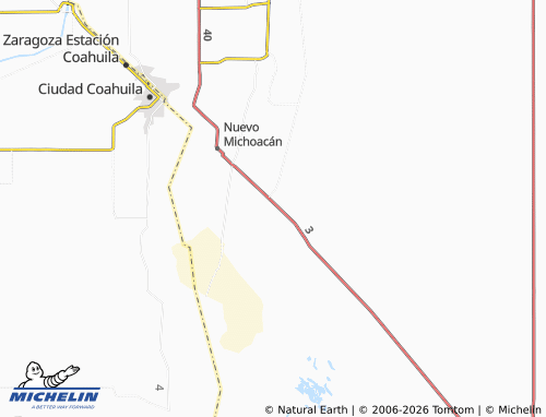 Mappa MICHELIN Ejido Mesa Rica Poblado 1 - ViaMichelin