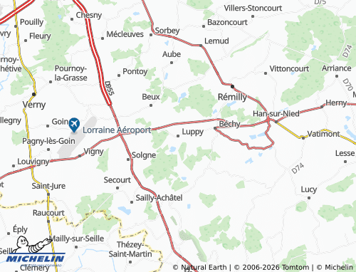 Mapa MICHELIN Luppy - ViaMichelin