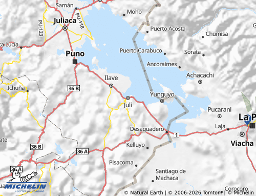 MICHELIN Chucuito map - ViaMichelin