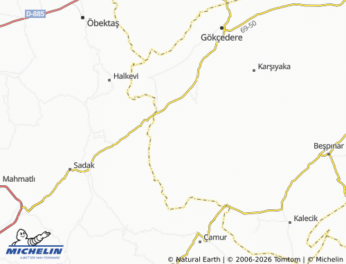 MICHELIN Petekli map - ViaMichelin