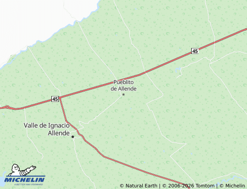 Mappa MICHELIN Pueblito de Allende - ViaMichelin