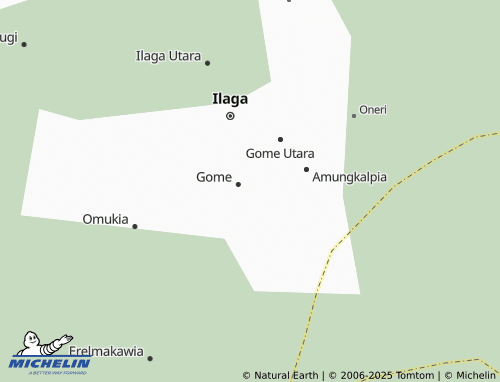 MICHELIN Upaga map - ViaMichelin
