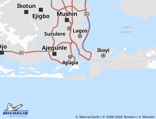 Mappa MICHELIN Apapa Quays - ViaMichelin