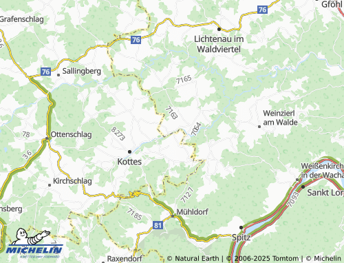 MICHELIN Marbach an der Kleinen Krems map - ViaMichelin