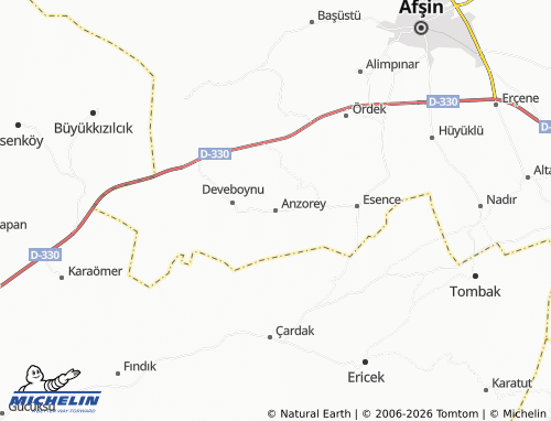 Mappa MICHELIN Anzorey - ViaMichelin