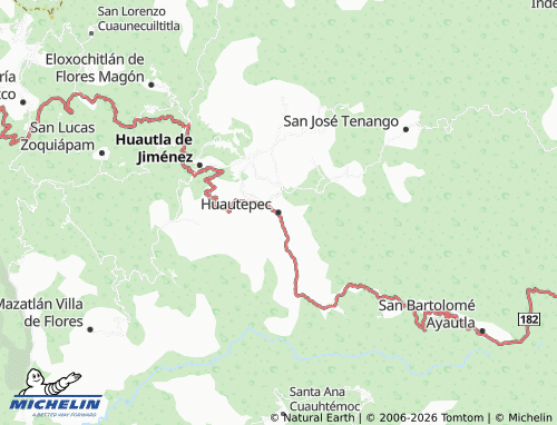 Carte MICHELIN Huautepec - ViaMichelin