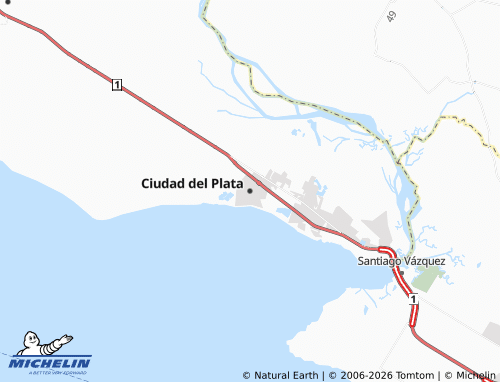 MICHELIN-Landkarte Ciudad del Plata - ViaMichelin