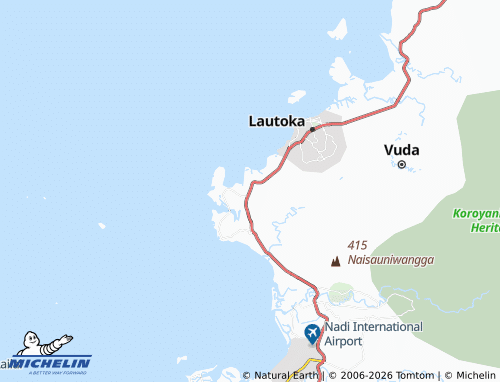 MICHELIN-Landkarte Lauwaki - ViaMichelin