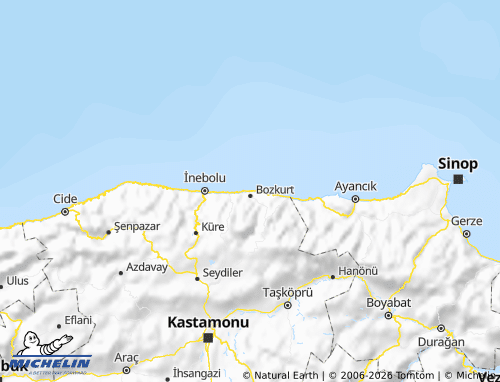 MICHELIN Abana map - ViaMichelin