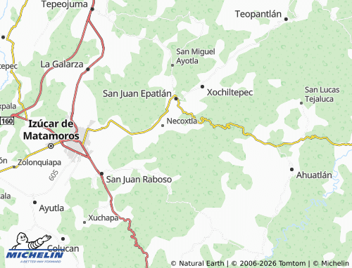 MICHELIN-Landkarte Sayultepec - ViaMichelin