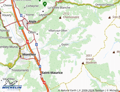 Mappa MICHELIN Gryon - ViaMichelin