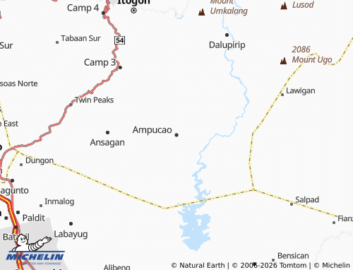 MICHELIN Ampucao map - ViaMichelin