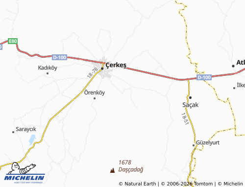 MICHELIN Bozoğlu map - ViaMichelin