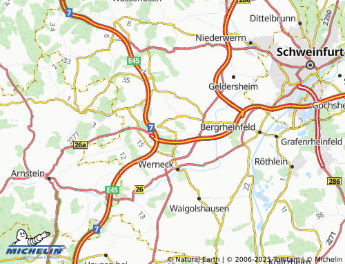 MICHELIN-Landkarte Rundelshausen - ViaMichelin
