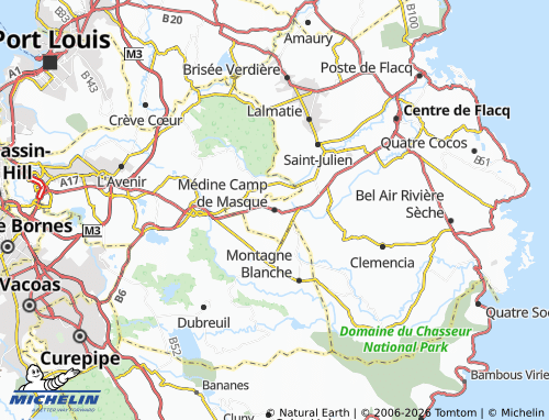 MICHELIN Médine Camp de Masque map - ViaMichelin