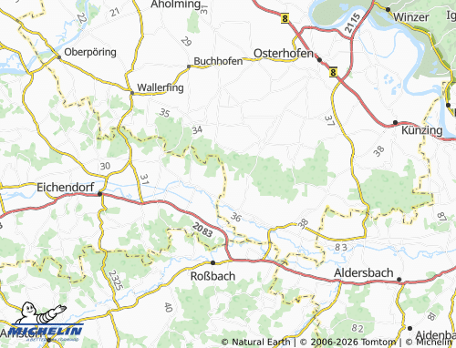 MICHELIN Holzhäuser map - ViaMichelin