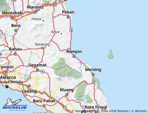 Mappa MICHELIN Rompin - ViaMichelin
