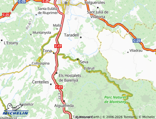 Mappa MICHELIN Seva - ViaMichelin