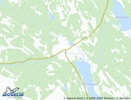 Carte MICHELIN Lillhärdal - ViaMichelin