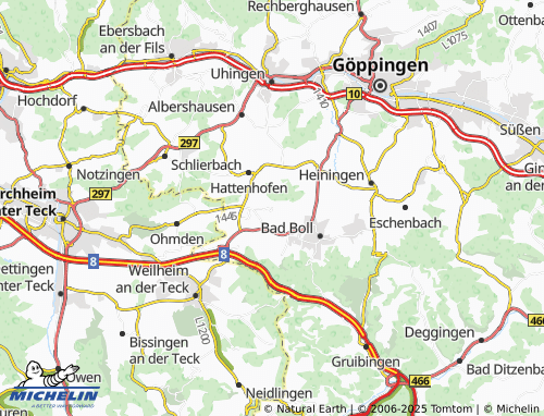 MICHELIN Pliensbach map - ViaMichelin