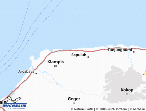 MICHELIN Larangan Sorjan map - ViaMichelin