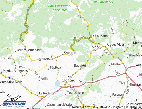 Mappa MICHELIN Azillanet - ViaMichelin