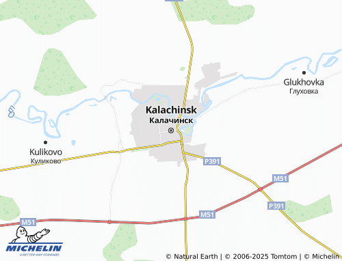 Kaart MICHELIN Kalachinsk - ViaMichelin