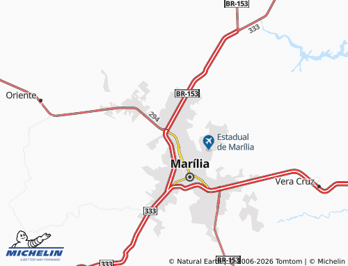 Mapa MICHELIN Palmital - ViaMichelin