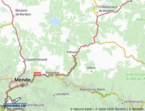 Carte MICHELIN Pelouse - ViaMichelin