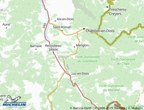 Carte MICHELIN Luzerand - ViaMichelin