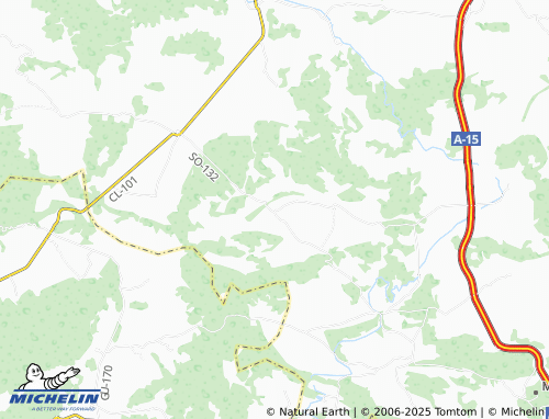 MICHELIN Romanillos de Medinaceli map - ViaMichelin